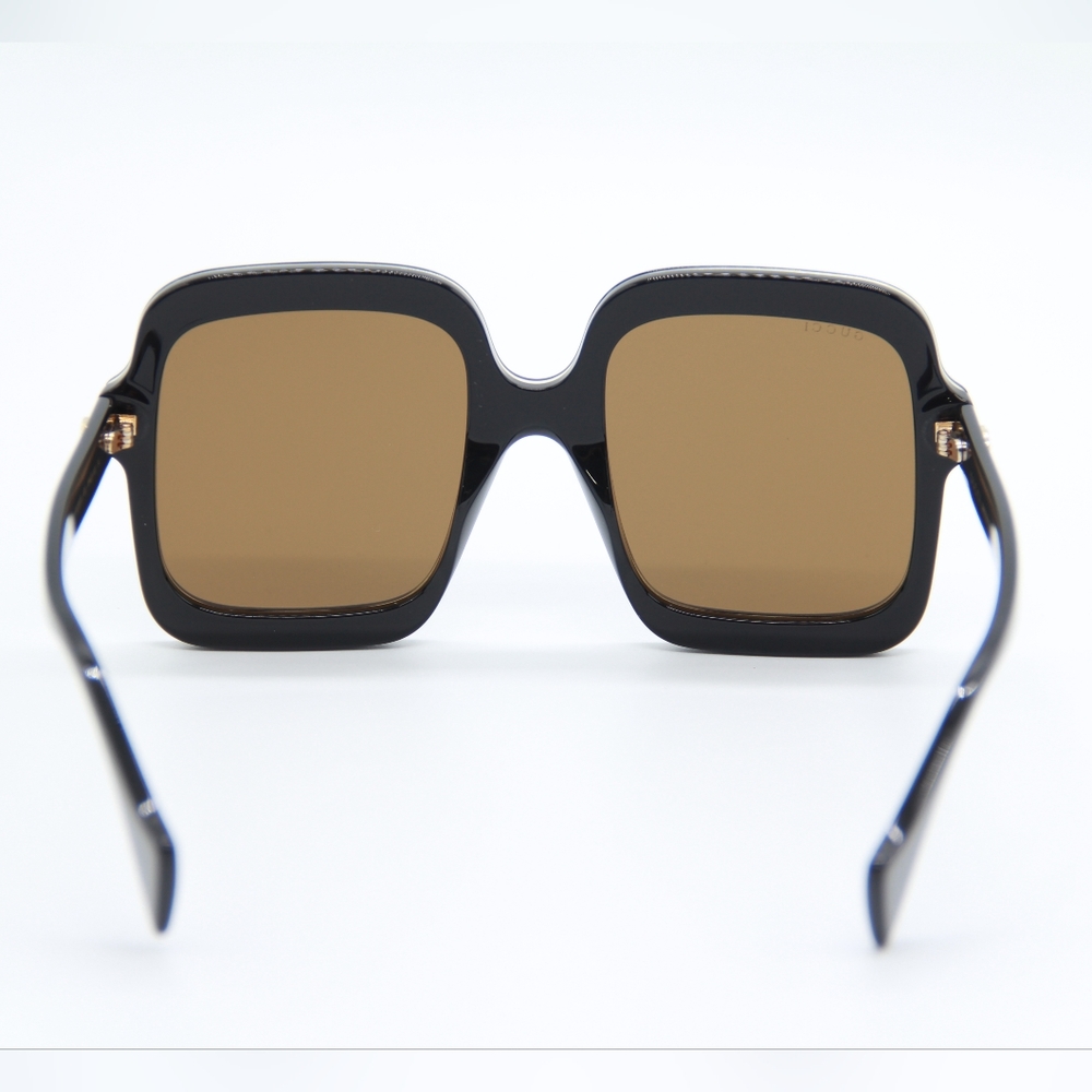 NEW GG1241S 001 GUCCI SQUARE WOMEN BROWN SUNGLASSES GUCCI WOMEN EYEWEAR - Picture 9 of 13